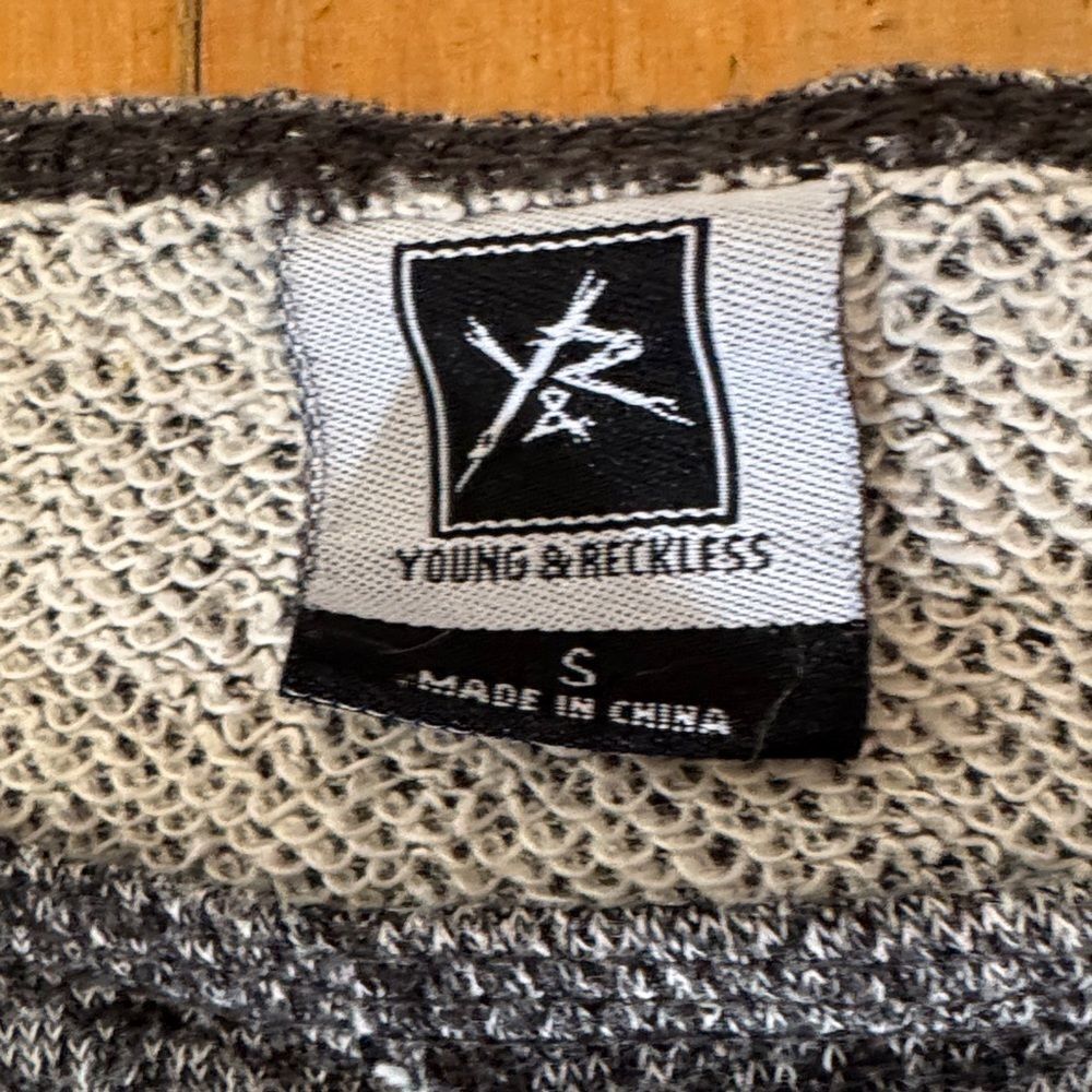 Young & Reckless Gray and Blue Sweatshirt - Picture 2 of 9